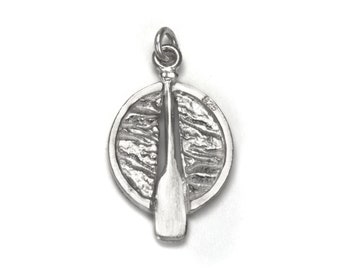 Sterling Silver Paddle in Water Charm