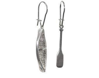 Canoe and Paddle Earrings