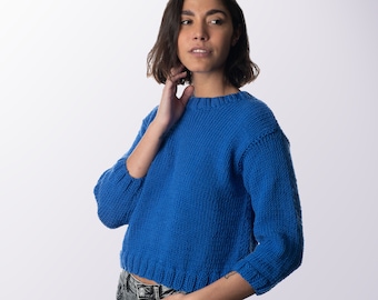 Digital Pattern Download | 4 x Super Soft Merino Top Patterns | Learn to Knit | Sweater Stories Booklet in Lil' Merino by Stitch & Story