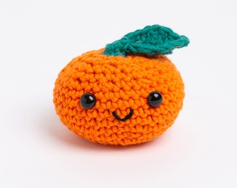 Clem the Satsuma Amigurumi Crochet Kit | Fruits and the Bunch Crochet Kit by Stitch & Story