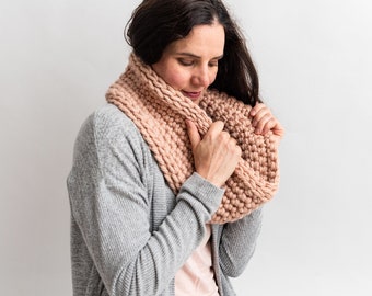 Super Chunky Crochet Cowl / Snood Kit | Chunky Weekend Cowl Crochet Kit in Homestead Yarn by Stitch & Story