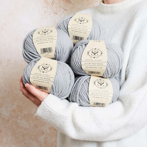 Fils super épais 100 % laine mérinos Pelotes The Chunky Wool de 100 g par Stitch & Story image 4