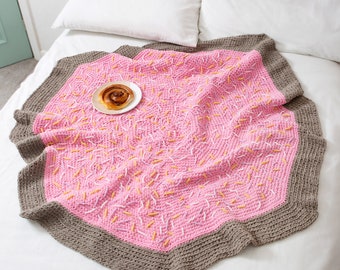 Giant Donut Blanket | Easy Blanket Homeware Crochet Kit by Stitch & Story
