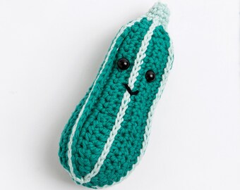 Courtney the Courgette Amigurumi Crochet Kit | Fruits and the Bunch Crochet Kit by Stitch & Story