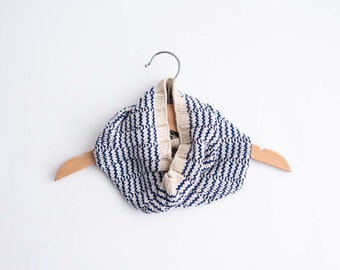 Baby Cowl Knitting Kit by Stitch & Story | Made with Cotton and Soy Fibre | Colourful Beginner Friendly Stripey Baby Cowl Knitting Kit