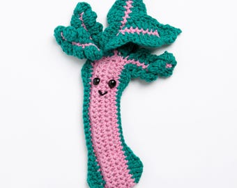 Bard the Rhubarb Amigurumi Crochet Kit | Fruits and the Bunch Crochet Kit by Stitch & Story