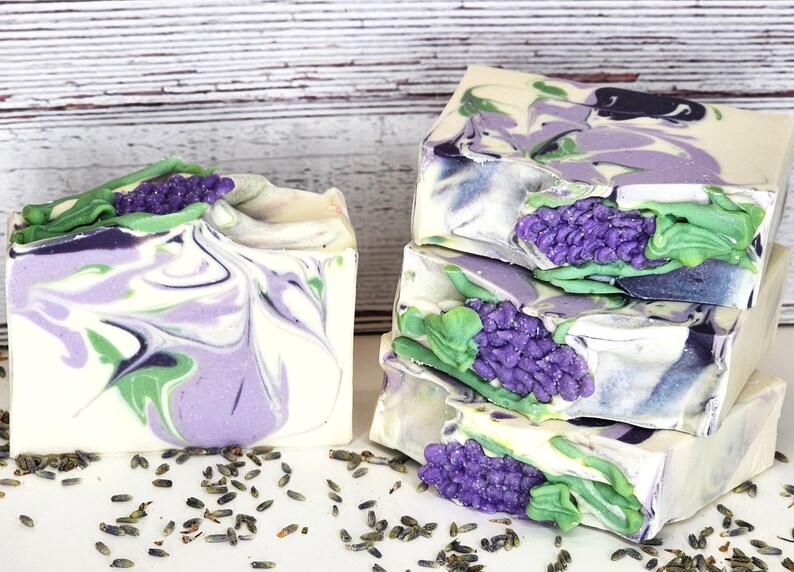 Lavender Flowers Handmade Cold Process Soap Vegan Soap - Etsy