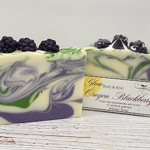 Oregon Blackberry Soap Handmade Vegan Cold Process Soap Oregon Soap
