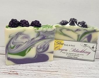 Oregon Blackberry Soap Handmade Cold Process Soap Oregon Soap