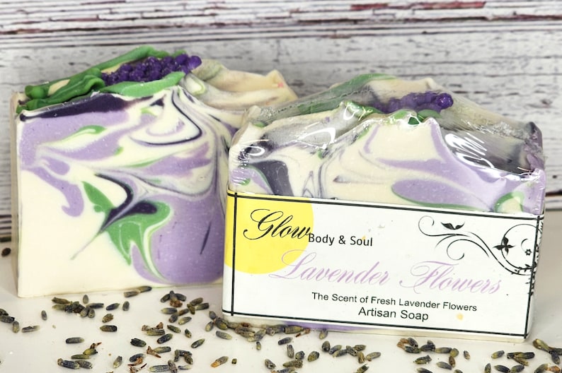 Lavender Flowers Handmade Cold Process Soap Vegan Soap - Etsy