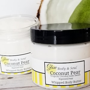 Coconut Pear Body Butter Paraben Free Body Butter Lotion