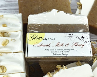 Oatmeal Milk and Honey Handmade Cold Process Soap