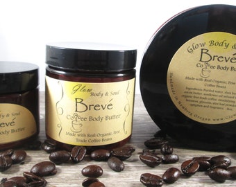 Breve Coffee Butter Body Butter Paraben Free Body Butter Choice of Sizes