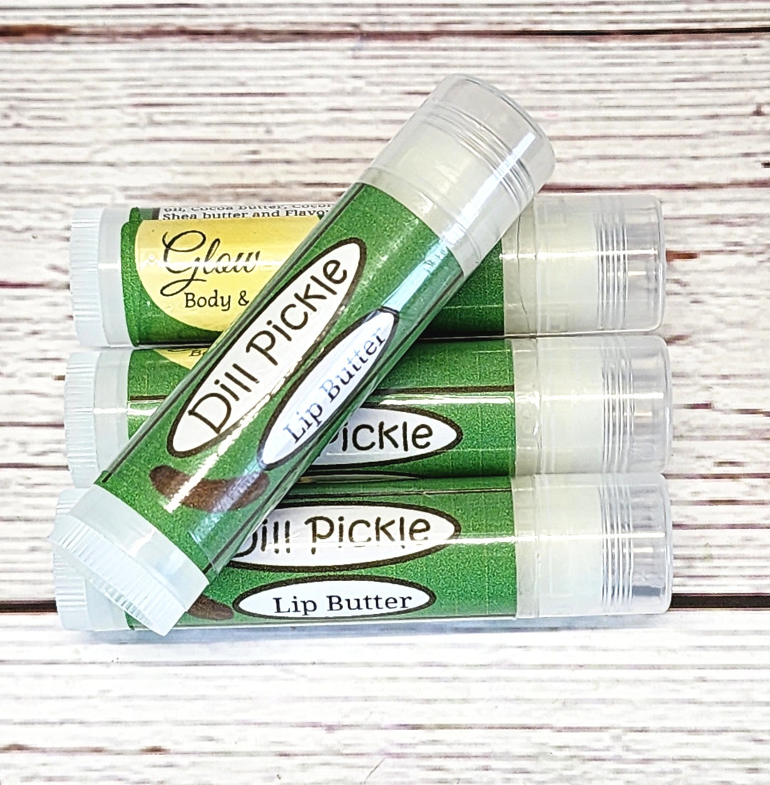 Dill Pickle Lip Butter Unsweetened Pickle Lip Balm Etsy