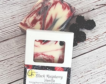 Black Raspberry Vanilla Handmade Cold Process Soap
