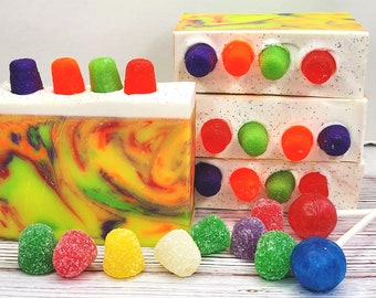 Gumdrops and Lollipops Handmade Cold Process Soap Handmade Vegan Soap