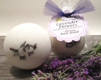 Lavender Flowers  Bath Bomb Fizzy