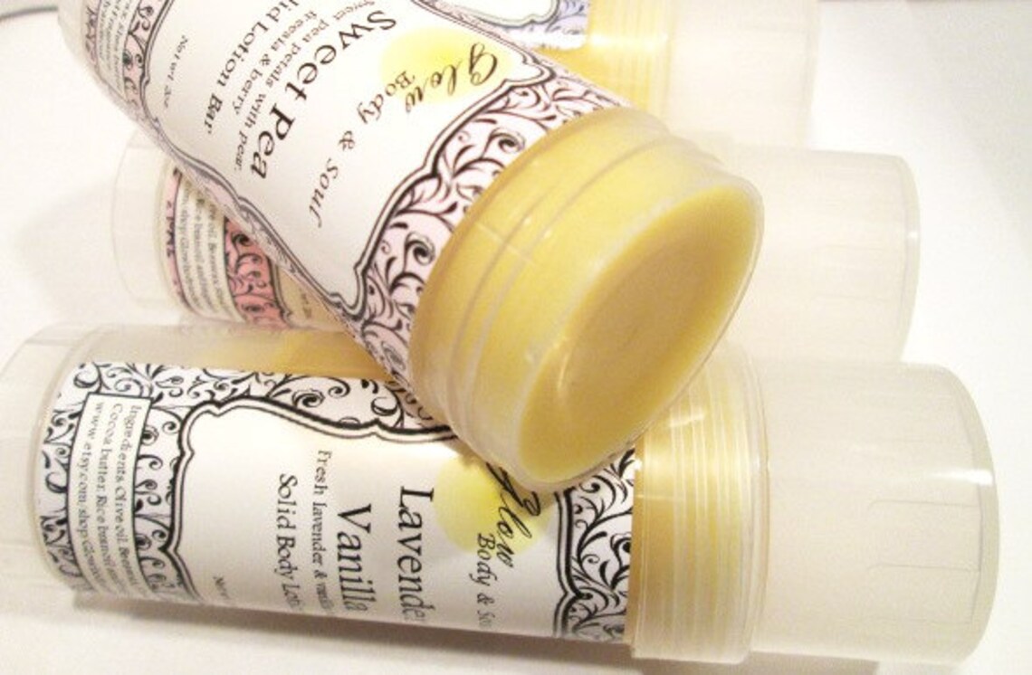 Solid Lotion Body Bar Your Choice of Fragrance and Size Etsy