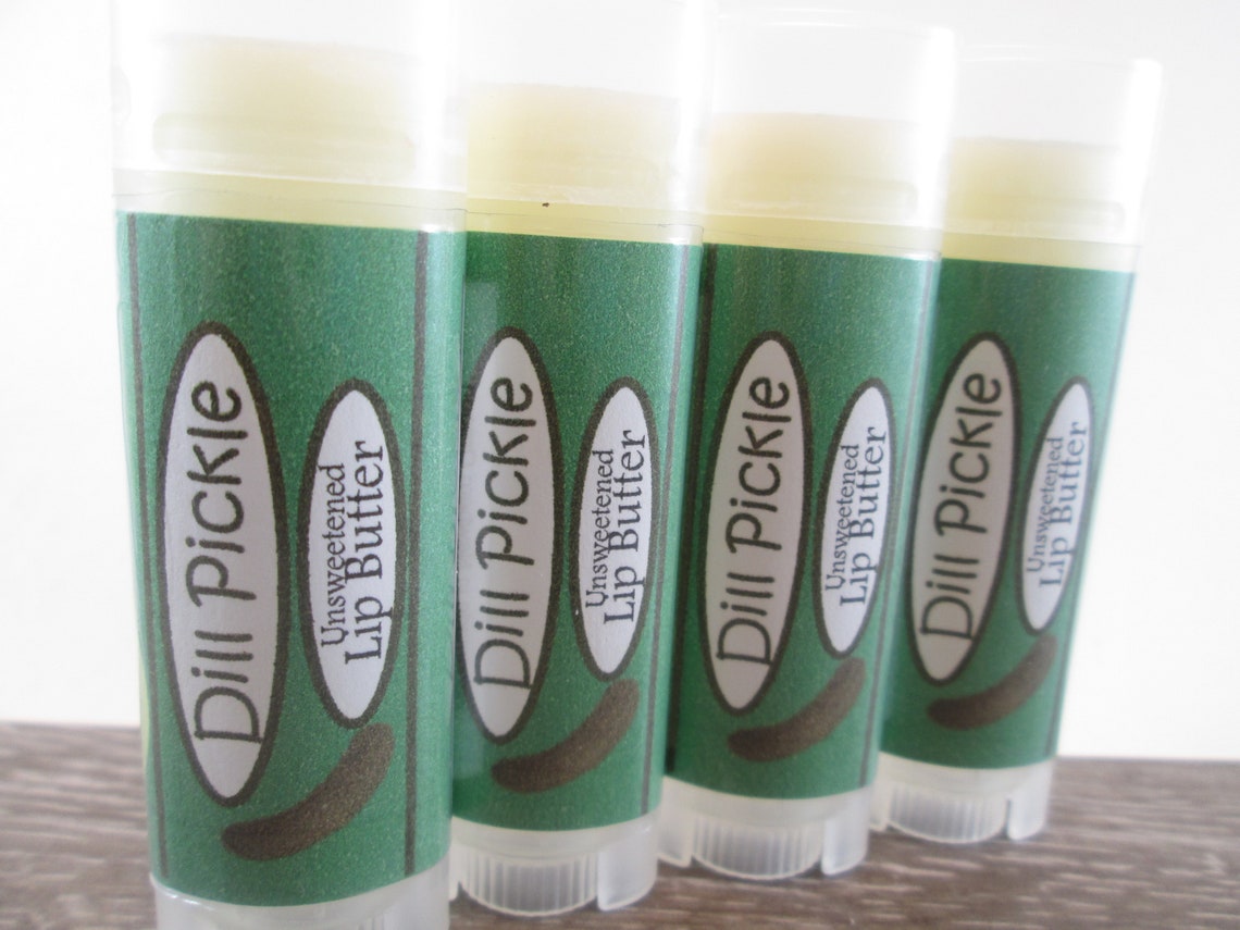 Dill Pickle Lip Butter Unsweetened Pickle Lip Balm Etsy