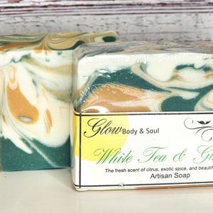 White Tea and Ginger Handmade Cold Process Soap