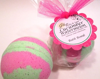 Cucumber Watermelon Bath Bomb Fizzy