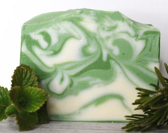 Rosemary Mint Soap Handmade Cold Process Soap