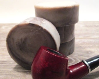 Tobacco and Bay Leaf Shaving Soap Cold Process Soap Men's Shaving Soap