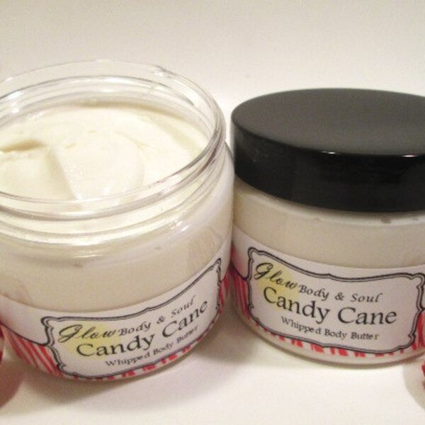 CLEARANCE Candy Cane Body Butter Paraben Free Body Butter Lotion