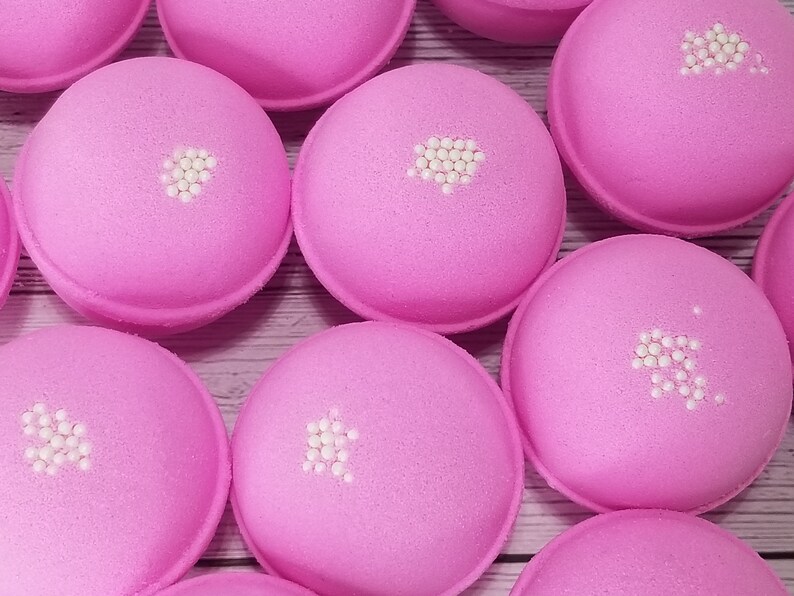 Pink Sugar Kisses Bath Bomb Fizzy Etsy