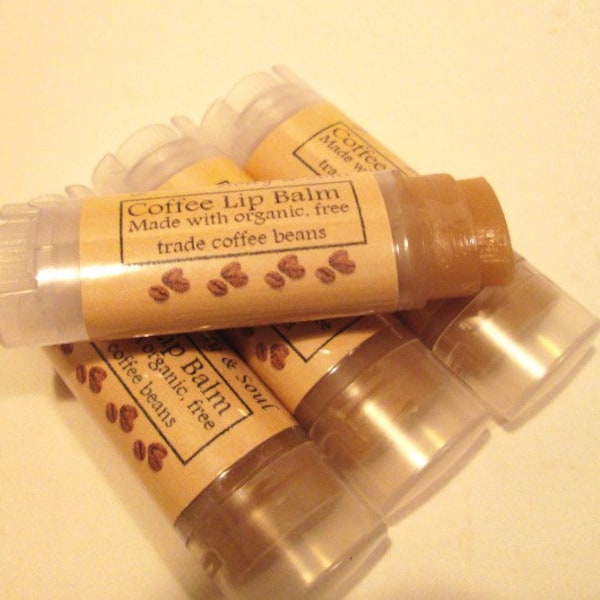 Coffee Lip Balm Organic Free Trade Unsweetened Lip Balm