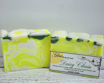 Daisy Chain Soap Handmade Cold Process Vegan Soap