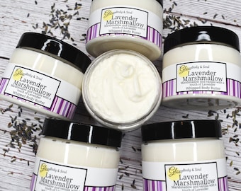Lavender Marshmallow Body Butter: Handmade Paraben-Free Moisturizer