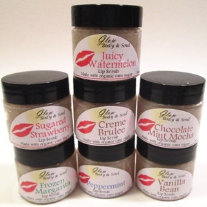 Lip Scrub Choose Your Flavor Organic Cane Sugar Lip Scrub 1oz.