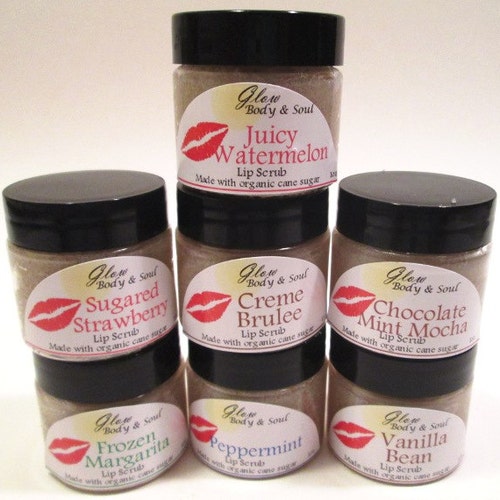 Lip Scrub Choose Your Flavor Organic Cane Sugar Lip Scrub 1oz. Etsy