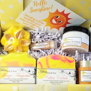 Gift Box Care Package Hello Sunshine Gift Box Kit Thinking of You Gift FREE SHIPPING