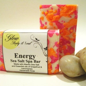 Energy Sea Salt Spa Bar Soap Handmade Sea Salt Soap