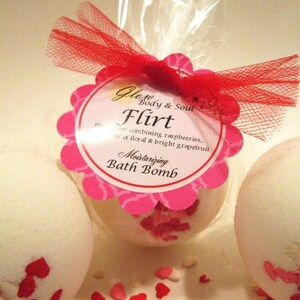 Flirt Bath Bomb Fizzy Bath Bomb Moisturizing Bath Bomb image 2