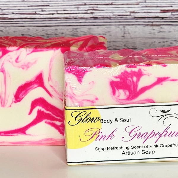 Pink Grapefruit Handmade Cold Process Soap Handmade Vegan Soap