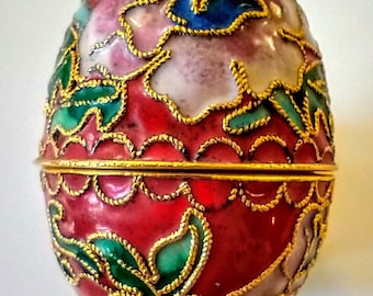 Large Cloisonné Easter Egg Box