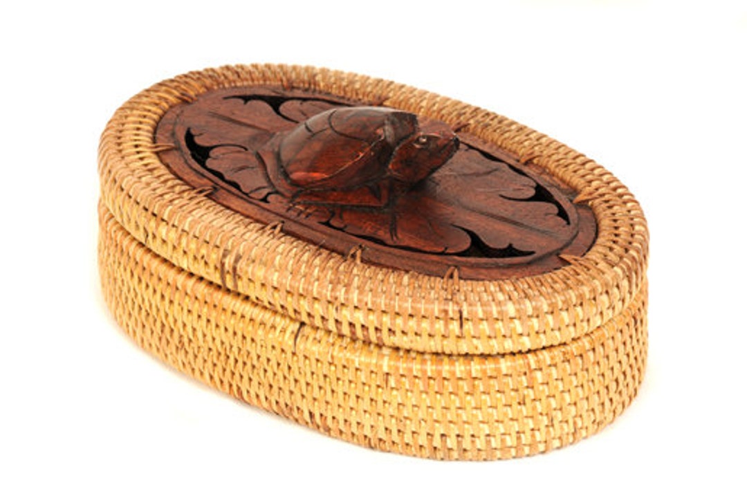 Rattan and Wooden Boxes From Lombok - Etsy