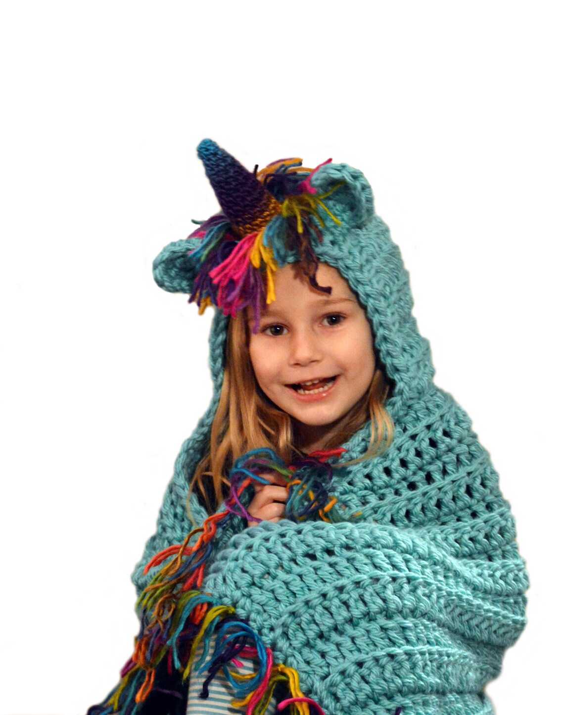 CROCHET PATTERN Unicorn Blanket Hooded Unicorn Pattern Etsy