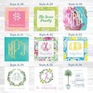 Gift Tags Stickers Enclosure Cards Personalized  | Personalized Calling Cards | Monogrammed Gift Tags | Personalized Stickers | Gift Tags