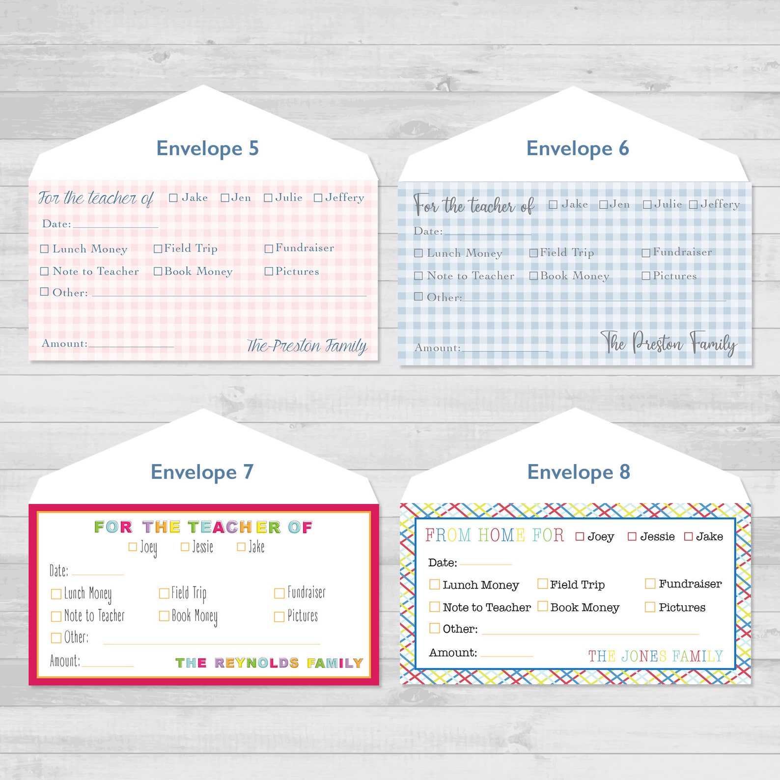 Personalized Envelopes for School Money Back to School Etsy