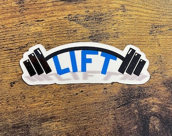 Weight Lifting Sticker or Magnet | Laptop Sticker | Water Bottle Sticker | Gym Sticker | Fitness Gift | Gift for Him Her | Workout Personal