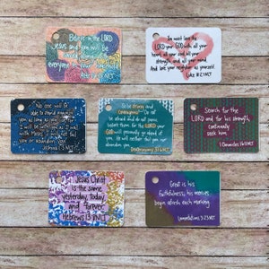 Memory Verse Scripture Flash Cards Laminated Hand Held Cards - Etsy