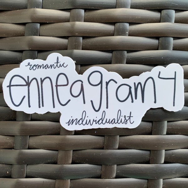 Enneagram Four Sticker or Magnet | Individualist | Romantic | Laptop Sticker | Water Bottle Sticker | Enneagram 4 | Fridge Magnet