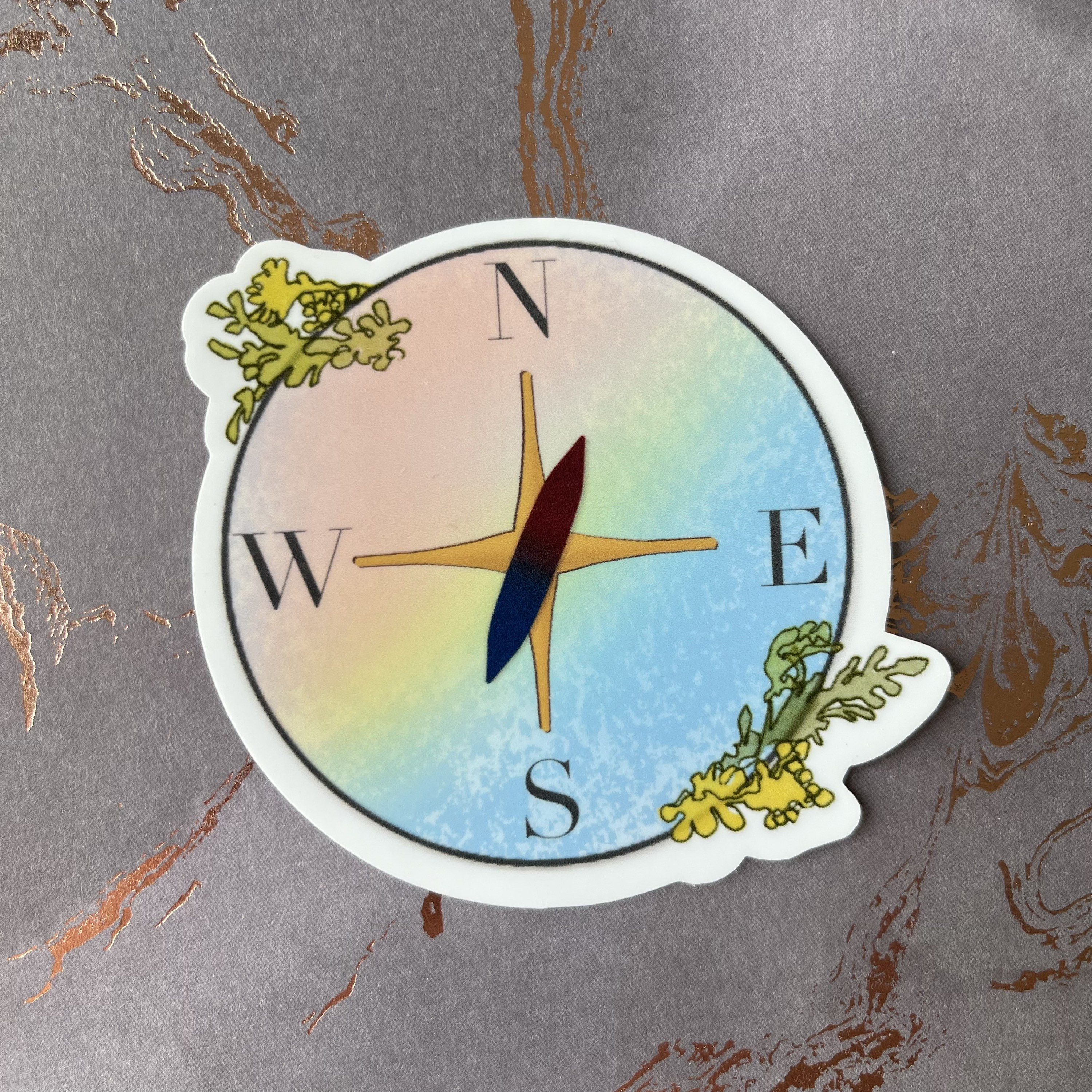 North Compass Sticker Compass Sticker or Magnet | Laptop Sticker | Water Bottle Sticker ...