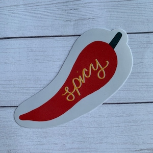 Spicy Red Chili Pepper Sticker or Magnet | Laptop Sticker | Water Bottle Sticker | Funny Sticker | Self-Expression Sticker | College Student