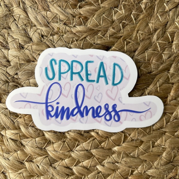 Spread Kindness Sticker or Magnet | Inspirational Phrase | Be Kind | Back to School Sticker |Notebook Sticker | Laptop Sticker | Love People