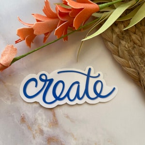 Create Sticker or Magnet | Laptop Sticker | Water Bottle Sticker | Gift for Friend | Do it Yourself | Crafter | DIY Queen | Gift for Wife